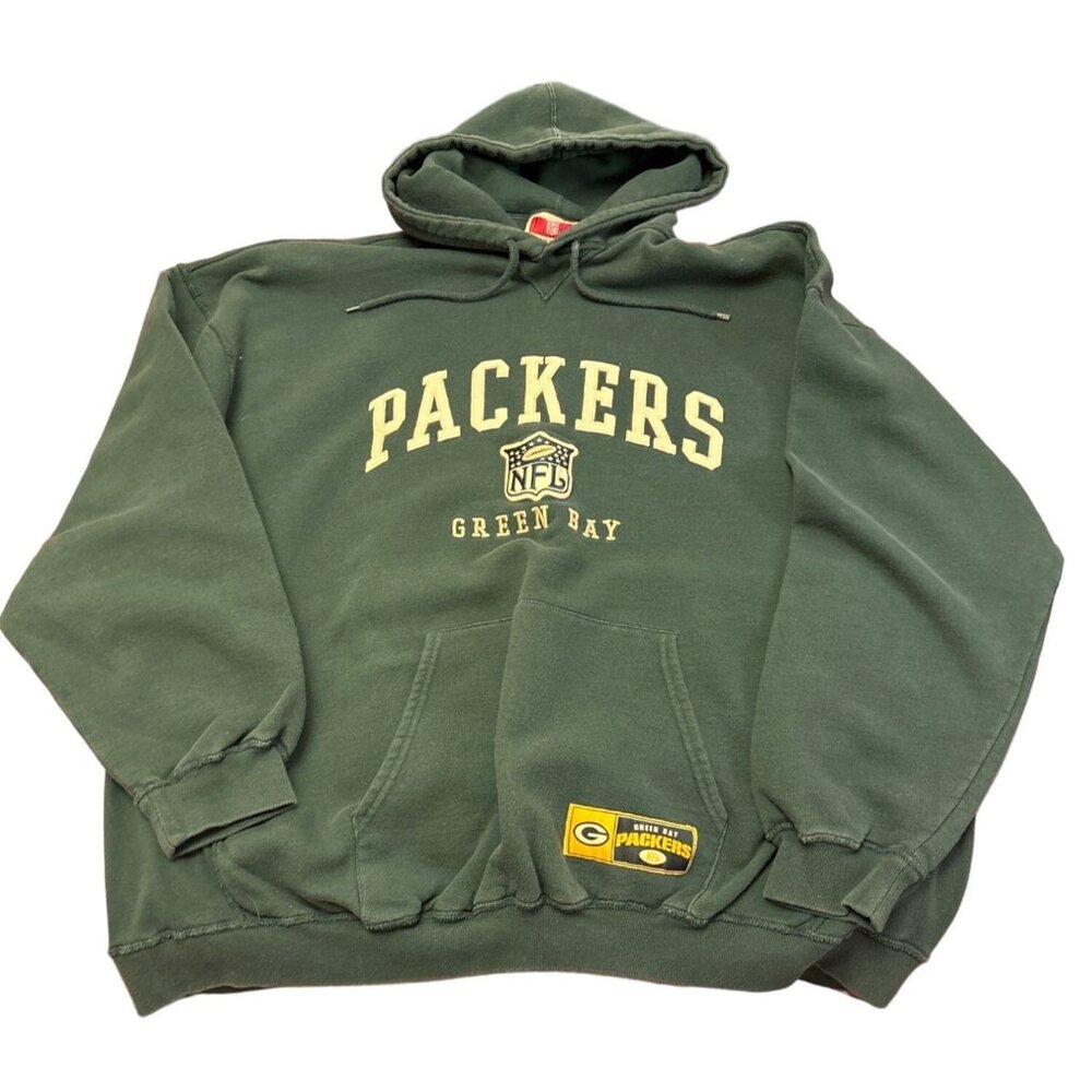 Vintage Packers NFL Originals Sweatshirt Hooded 2XL Green - Picture 1 of 8